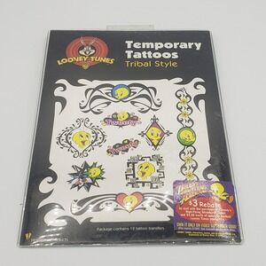 NEW Vintage 1999 Looney Tunes Temporary Tattoos Tweety Bird